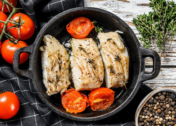 cast iron smells like fish